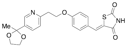 药物标准品5-[4-[2-[5-(2-Methyl-1,3-dioxolan-2-yl)-2-pyridyl]ethoxy]benzylidene]-2,4-thiazolidinedione - TRC