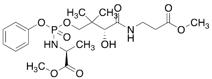 药物标准品Methyl 3-((2R)-2-Hydroxy-4-(((((S)-1-methoxy-1-oxopropan-2-yl)amino)(phenoxy)phosphoryl)oxy)-3,… - TRC
