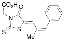 药物标准品(Z,Z)-5-(2-Methyl-3-phenyl-propenylidene)-4-oxo-2-thioxo-3-thiazolidineacetic Acid - TRC