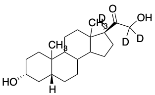 药物标准品5beta-Pregnan-3alpha,21-diol-20-one-17alpha,21,21-d3 - TRC