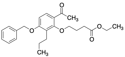 药物标准品4-[6-Acetyl-3-(phenylmethoxy)-2-propylphenoxy]butanoic Acid Ethyl Ester - TRC