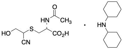 药物标准品N-Acetyl-S-(1-cyano-2-hydroxyethyl)-L-cysteine Dicyclohexylamine Salt(Mixture of Diastereomers) - TRC