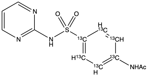药物标准品N-Acetyl Sulfadiazine-13C6 - TRC