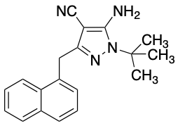 药物标准品5-Amino-1-tert-butyl-3-(1&rsquo;-naphthylmethyl)-4-cyanopyrazole - TRC