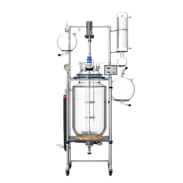 变频调速双层玻璃反应釜 100L(管制品) - 长城