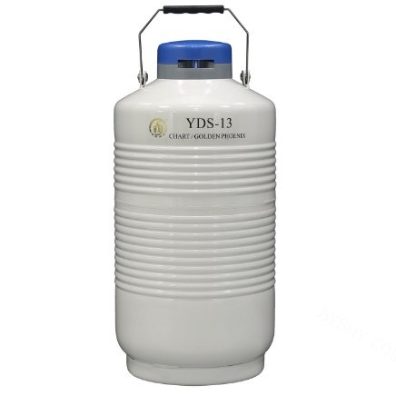 贮存型液氮生物容器 13L，口径50mm （不含蓝色锁盖) - 金凤