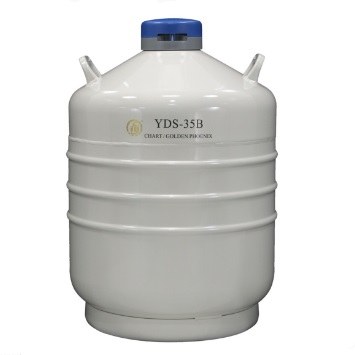 运输型液氮生物容器 35.5L，口径50mm （不含蓝色锁盖） - 金凤