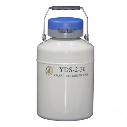 贮存型液氮生物容器 2L，口径30mm （不含蓝色锁盖） - 金凤