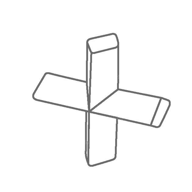 十字形磁力搅拌子25&times;&phi;25mm
