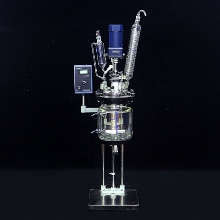 开盖式双层玻璃反应釜 5L(管制品) - 申生