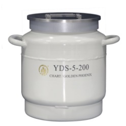 大口径液氮罐 5L，口径200mm