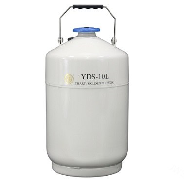液氮型液氮生物容器 10L，口径50mm （不含蓝色锁盖）