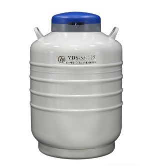 贮存型液氮生物容器 35.5L，口径125mm （不含蓝色锁盖）