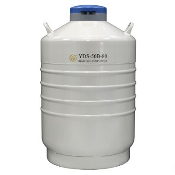 运输型液氮生物容器 50L，口径80mm （不含蓝色锁盖） - 金凤