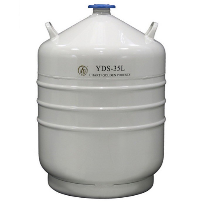 液氮型液氮生物容器 35.5L，口径50mm （不含蓝色锁盖）