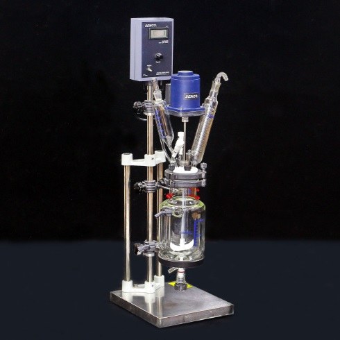 开盖式双层玻璃反应釜 1L(管制品) - 申生