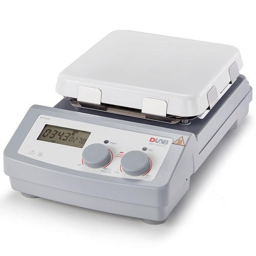 LCD数控加热型7寸方盘磁力搅拌器 玻璃陶瓷盘面 100-1500rpm RT~550℃ 20L