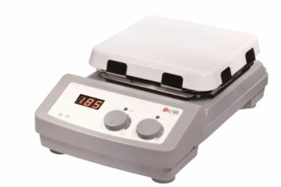 LED数显加热型7寸方盘磁力搅拌器玻璃陶瓷盘面 0-1500rpm RT~550℃ 10L