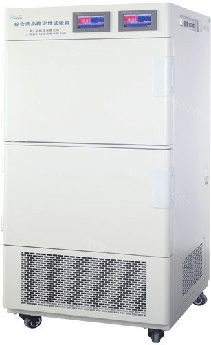综合药品稳定性试验箱(二箱) 300L 有光照 15~50℃ 无光照 0~65℃ 25~95% RH - 一恒