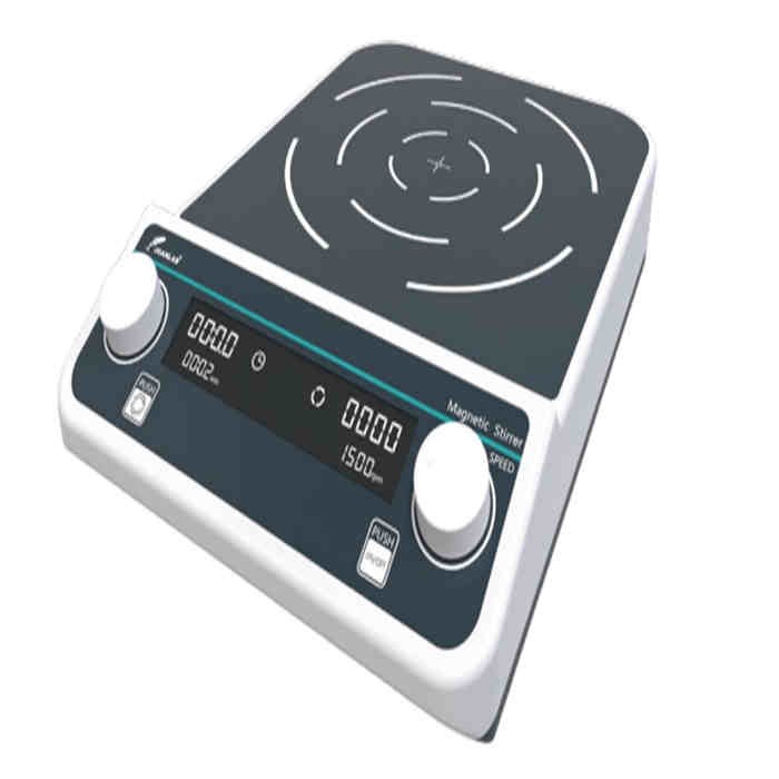 大容量磁力搅拌器 正反转数显转速和定时转速： 50-1300rpm