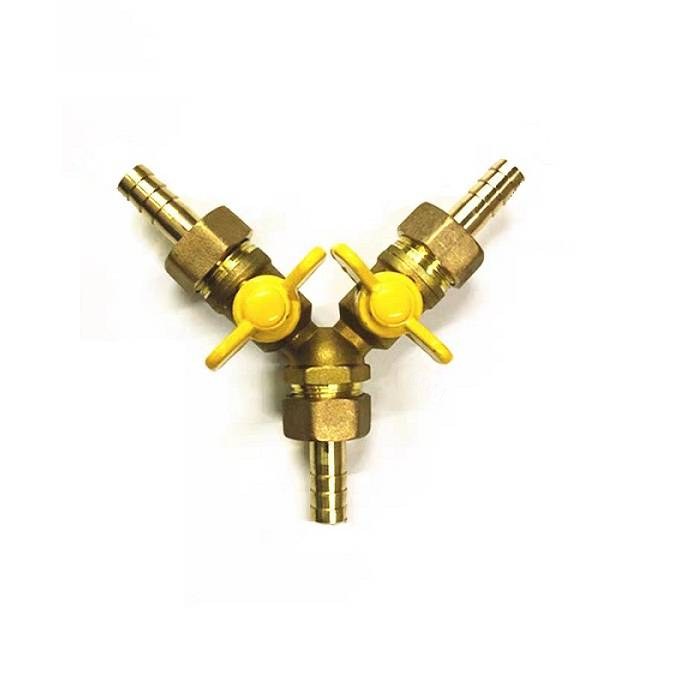 宝塔三通阀门（接口外径10mm+10mm+10mm)