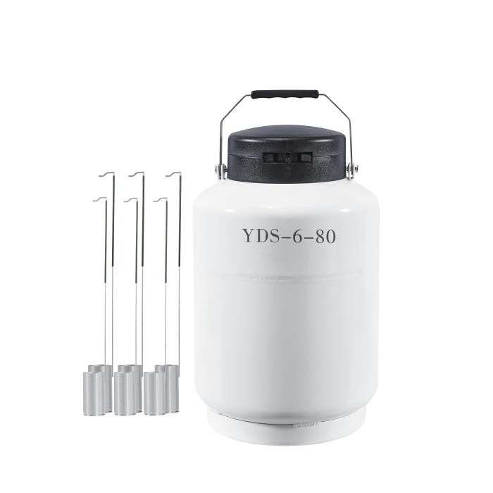 液相液氮罐 圆提桶系列6L 口径80mm - 四川贝纳吉