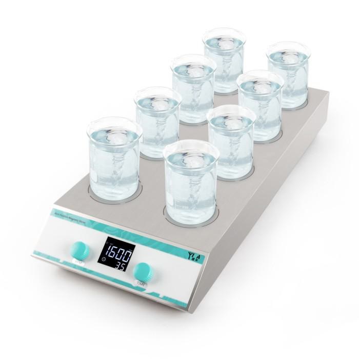 8工位磁力搅拌器 1000ml 100~1600rpm