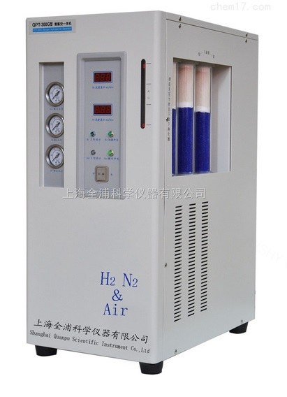 氮氢空一体机(无油空气压缩机) 氮气:0-300ml/min,氢气:0-300ml/min,空气:0-2000ml/min - 全浦