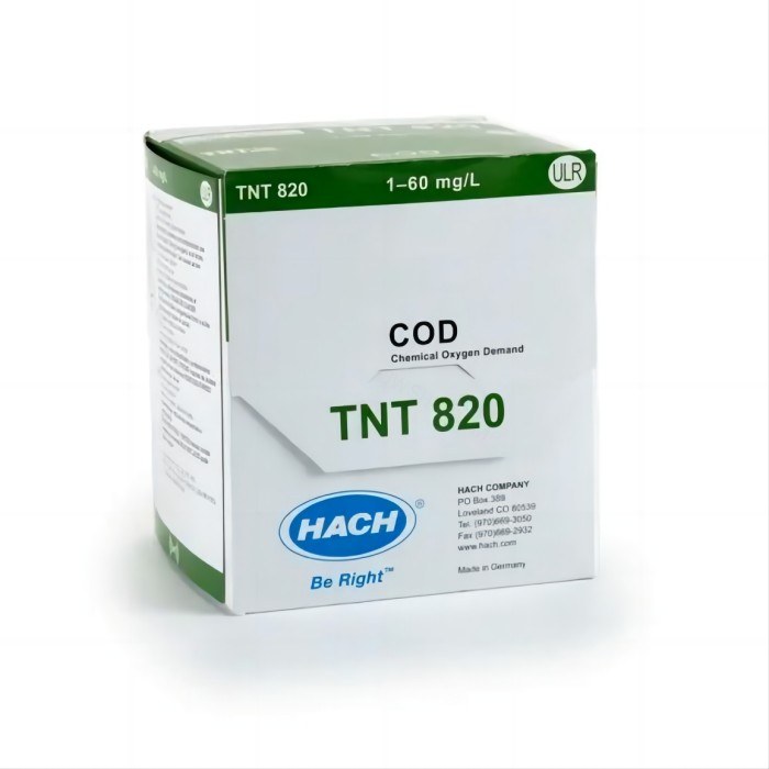 CODCr试剂 量程：1&ndash;60 mg/L COD