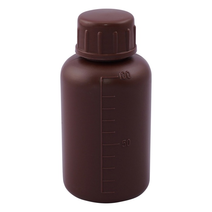 PE制标准规格瓶(圆柱形·遮光) 窄口 100mL
