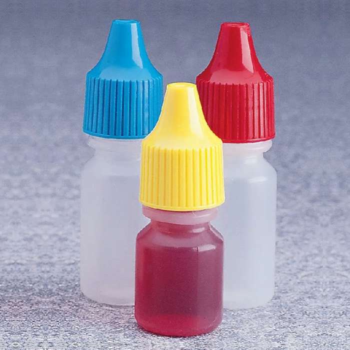 [LPE] 滴瓶，LDPE瓶，各种颜色的PP盖，低密度控制分配头，4ml