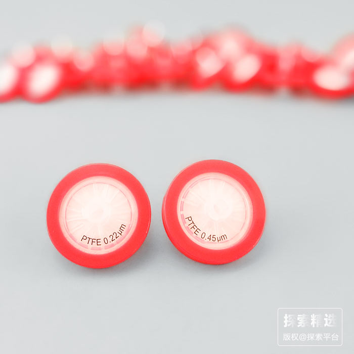 针头式滤器 疏水聚四氟乙烯（PTFE）0.22um 25mm 替换用编号:02036332 - 玖梧精选