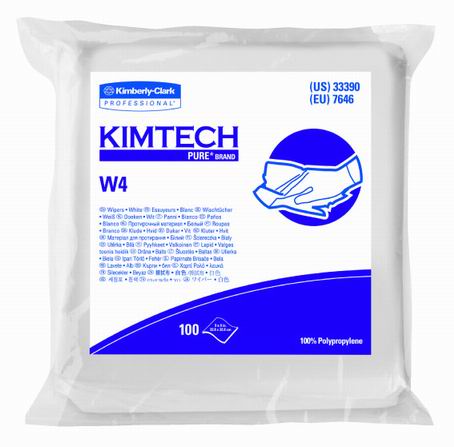 KIMTECH 金特 W4无尘擦拭布（12×12寸） 熔喷聚丙烯 白色【Industrial】
