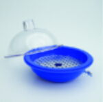 [LPE] 干燥器，250mmPC盖，蓝色PP主体，无活塞