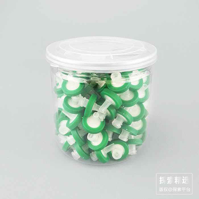 针头式滤器 英国进口尼龙66（NY）0.22um 13mm 塑料易拉罐装 绿色 - 玖梧精选
