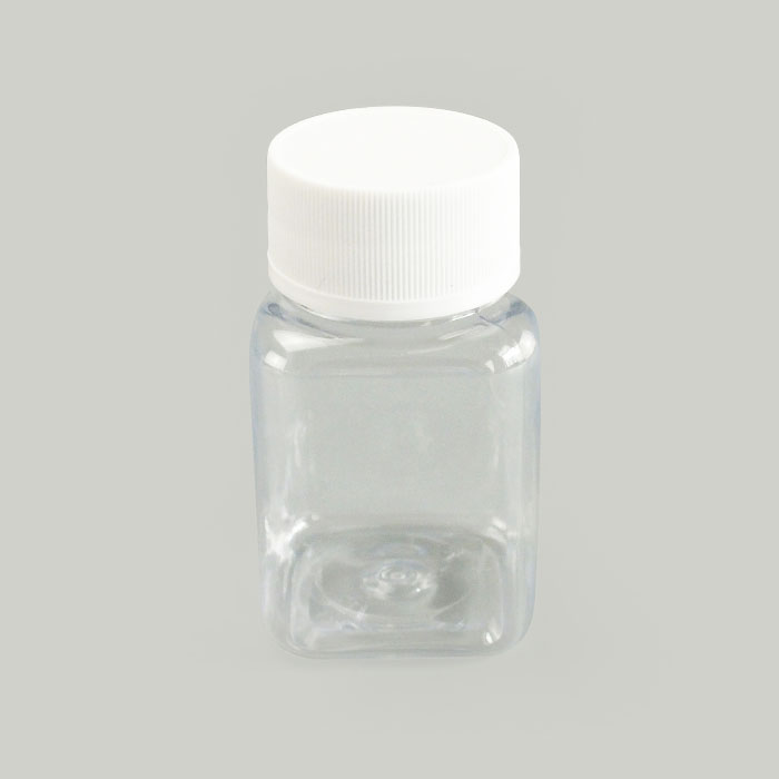 聚脂固体瓶PET 方瓶 80mL 透明 +盖子 - ACESUN艾斯琳