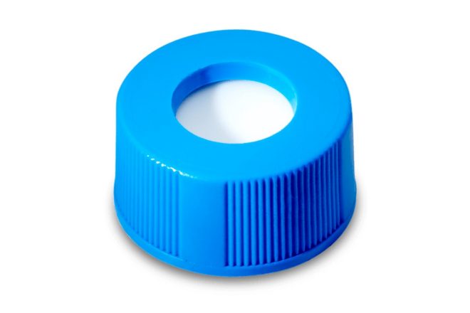 蓝色螺口瓶盖+预开口PTFE/硅胶垫 适配12x32mm LCMS认证样品瓶