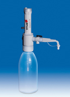 瓶口分液器 VITLAB TA 铂-红外线气门弹簧 带回流阀 1-10ml