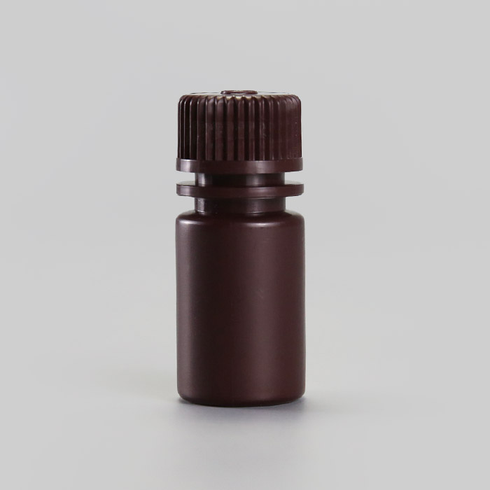 塑料广口瓶，HDPE，15ml，琥珀色，无酶，免洗，防漏设计无内盖，未灭菌