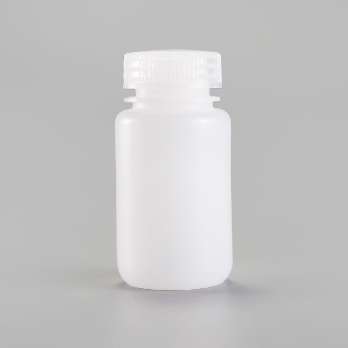 塑料广口瓶,HDPE,125ml,本白,无酶,免洗,防漏设计无内盖,未灭菌