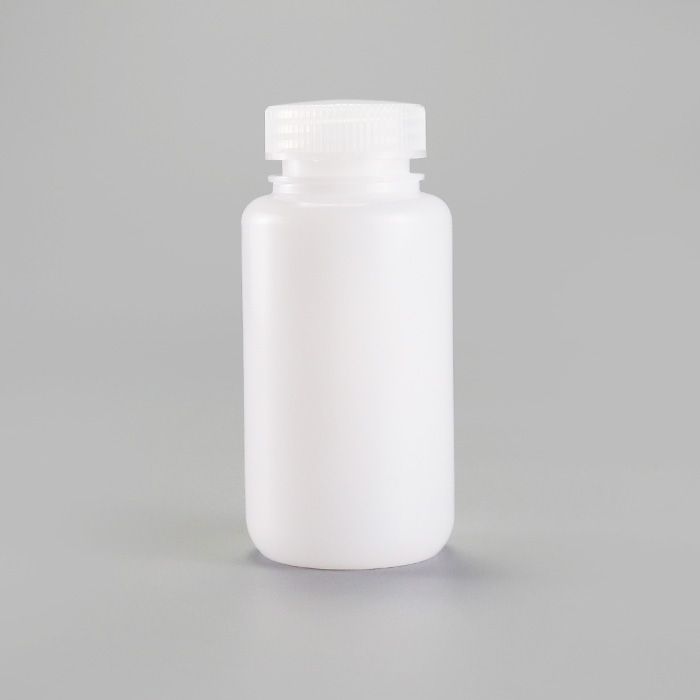 塑料广口瓶，HDPE，250ml，本白，无酶，免洗，防漏设计无内盖，未灭菌