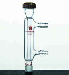 微量直型冷凝器 磨口14/10 冷凝部分长度：80mm 小嘴直径8mm