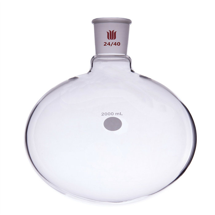 单颈圆底球瓶 厚壁高强度 磨口：24/40 2000ml - 欣维尔