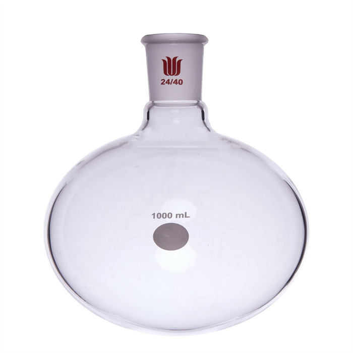 单颈圆底球瓶 厚壁高强度 磨口：24/40 1000ml - 欣维尔