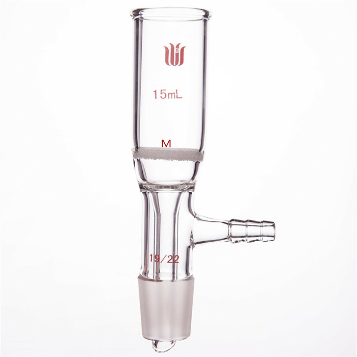 具磨口砂芯布什漏斗 15ml，磨口：19/22，G3砂板 - 欣维尔