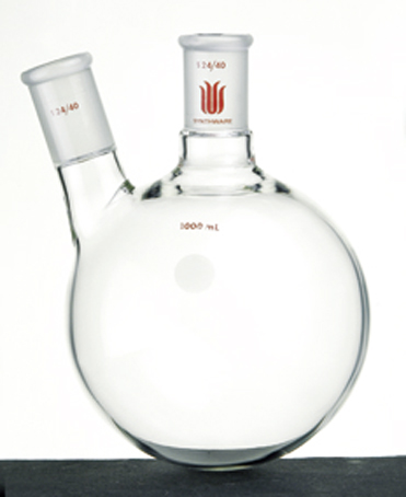 厚壁斜两口瓶 高强度 中间磨口：19/22 侧磨口：19/22 50ml - 欣维尔