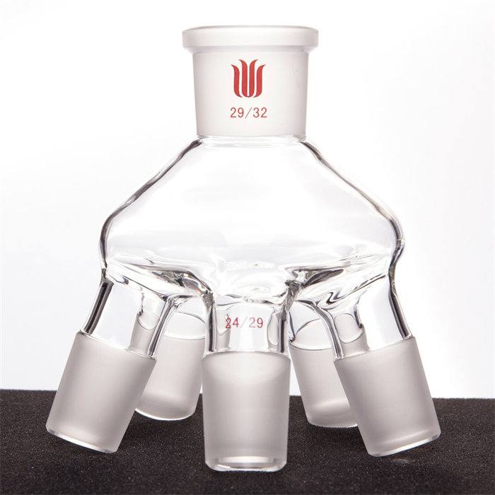 多蒸发瓶抽头 上磨口29/32 下磨口24/29 容量：50ml