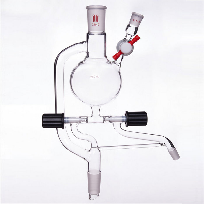 具高真空阀式溶剂干燥装置 250ml 24/40