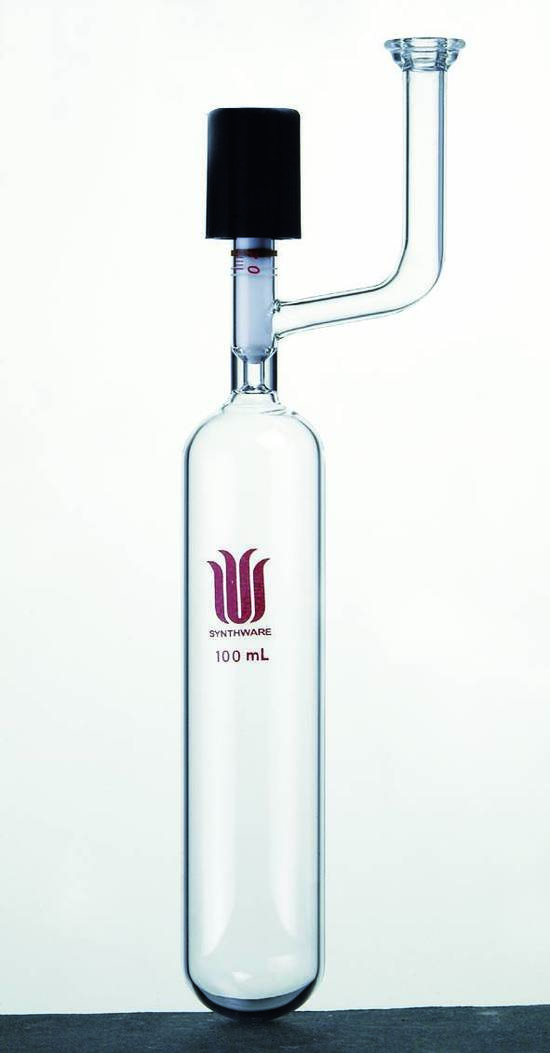 带砝兰口的溶剂存储瓶15# 50ml 侧管长度：190mm
