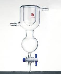 微量杜瓦瓶式冷阱 四氟节门 下端接收瓶：100ml 节门孔径：2mm